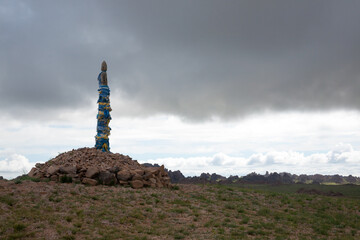 Stupa in Ikh gazriin chuluu National Park, Mongolia