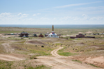Sajnsand buddhist monastery, Gobi region,Mongolia. Khamariin Khiid Monastery