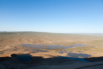 Khongoryn Els sand dunes landscape, Mongolia. Gobi desert