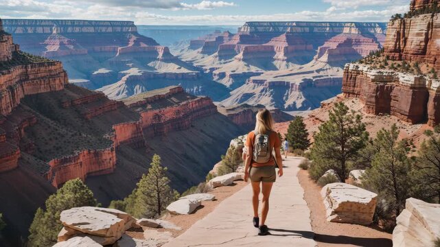 Embarking on an Adventure through Breathtaking Wilderness and Picturesque Pathways at the Grand Canyon