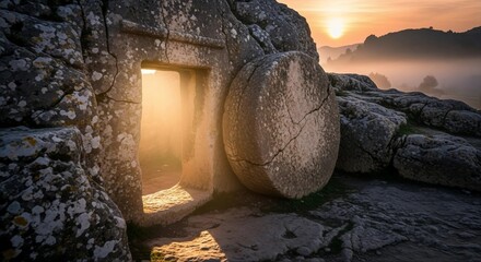 Open tomb, Jesus has risen