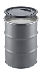 High-flow self-leveling mixture in a drum.