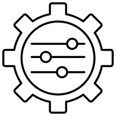  cog and setting icon