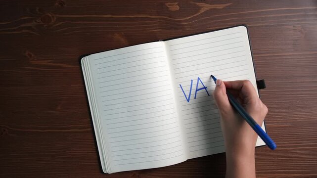 Value creation and investment growth concept with handwritten notes in diary