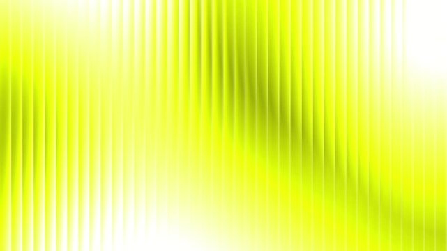 Bright yellow fractal glass effect background in 4K with ribbed glowing vertical light lines, smooth gradient blur, soft contrast and futuristic refraction loop.