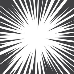 Obraz premium Light burst effect in comic book line style