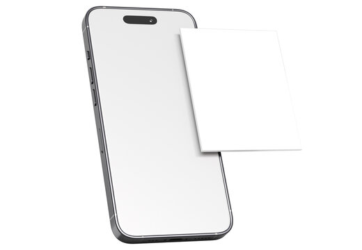 Mobile phone premium png digital device for make mockup	
