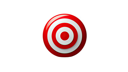 Obraz premium Precision in Focus: A vividly detailed target, with concentric circles, stands out against a clean backdrop, symbolizing accuracy, and goal achievement.