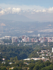 Obraz premium aerial view of the city of barcelona