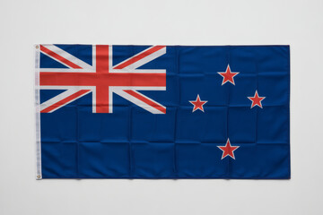 Fototapeta premium Show your Kiwi pride with this vibrant flag of New Zealand, perfect for sporting events and national celebrations