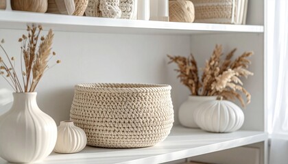 H&auml;kelkorb als Wohnaccessoire