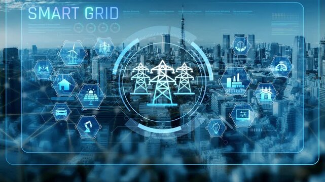 Smart grid system integrating renewable energy sources, energy storage, smart inverters, and demand response for efficient, decentralized, and modern power distribution Marrow