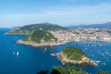 Fototapeta premium Scenic view of Donostia San Sebastián, Spain