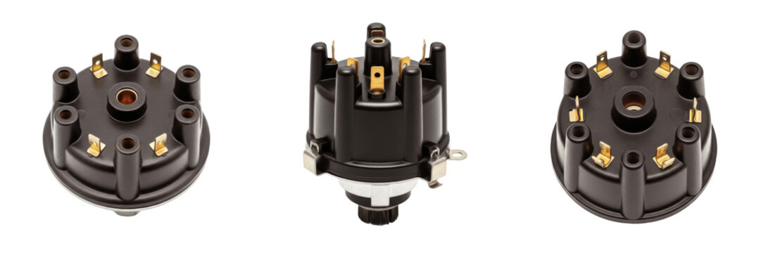 Professional Ignition Distributor Cap Replacement - High-Dielectric Strength Shell with Brass Terminals for Consistent Spark Delivery, Maximum Voltage Conductivity, and Reliable Engine Performance