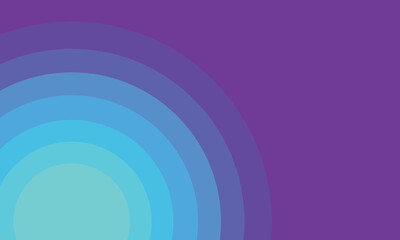 Concentric Circles of Gradient Blues and Purples Radiating from a Central Point. vector Eps 10