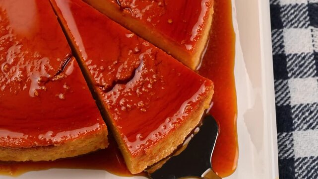 Latin and Spanish cuisine, Homemade egg and cheese flan