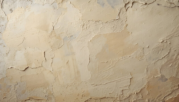 Textured Plaster Wall Background with Warm Neutral Tones and Soft Side Lighting
