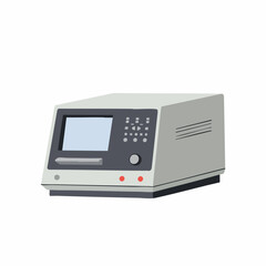 Obraz premium Detailed Illustration of a Modern Electronic Laboratory Instrument.