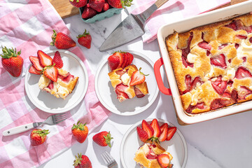 Homemade strawberry cream cheese dessert © Jeremy Pawlowski