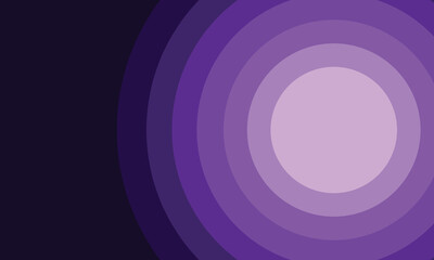 Obraz premium Concentric purple circles radiating from a light center, creating a hypnotic effect. vector illustration