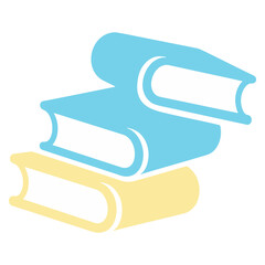 Colorful Pencils For Kids Education, book simple icon