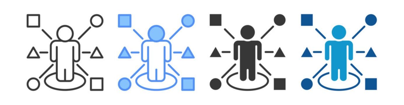 Adaptability Icon Set Multiple Style Collection