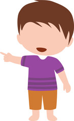 Obraz premium Boy pointing