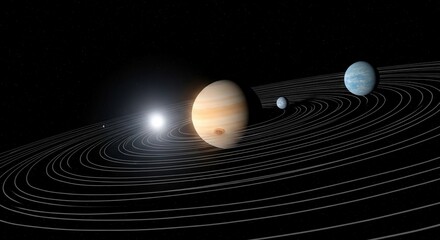 Planets in orbit around a star