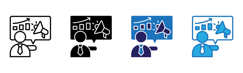 Pitch Icon Multi Style Vector Illustration