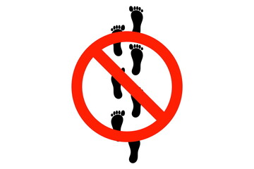 裸足禁止