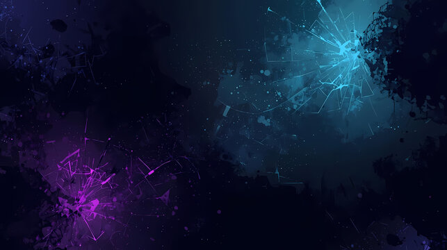 A dramatic abstract design with shattered glass effect, perfect for creative projects needing an edgy, modern vibe.