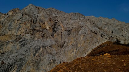 View towards Gap Mountain at the col Gap Mountain and Elpoca Mountain 
