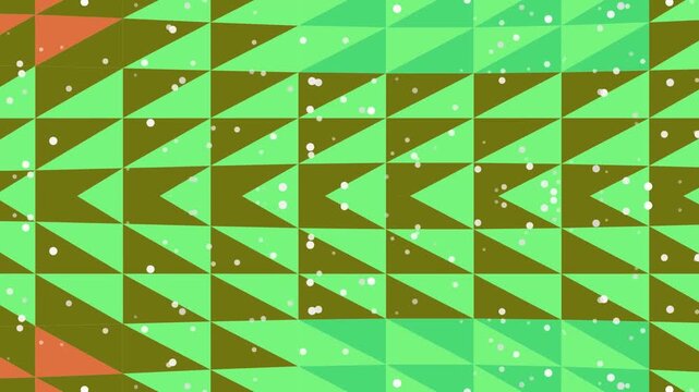 Vibrant Geometric Pattern of Green Triangles and Angular Shapes in Abstract Design.