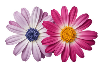 Obraz premium A vibrant display of colorful flowers in full bloom isolated on transparent background