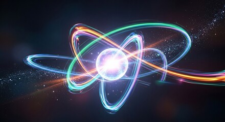 Abstract atomic energy visualization