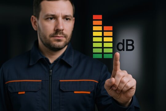 Worker Monitoring Sound Levels Using Digital Interface for Industrial Safety and Workplace Health
