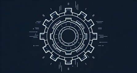 Obraz premium abstract, background, gears, cog, cogwheel, machinery, mechanical, engineering, industrial, technology, mechanism, rotation, motion, system, innovation, design, illustration, drawing, sketch, lineart,