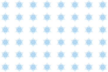 マンダラのシームレスパターン背景　青 