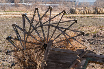 田んぼの冬景色