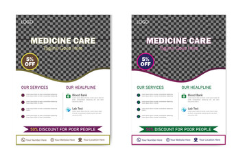 Naklejka premium Medical Flyer Design 