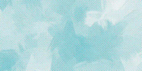 Dots halftone white and blue color pattern gradient grunge texture background. Dots pop art comics sport style vector illustration. vector grunge and dot