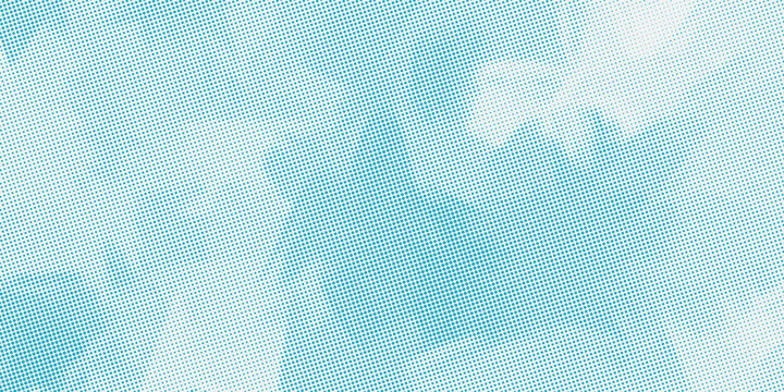 Dots halftone white and blue color pattern gradient grunge texture background. Dots pop art comics sport style vector illustration. vector grunge and dot