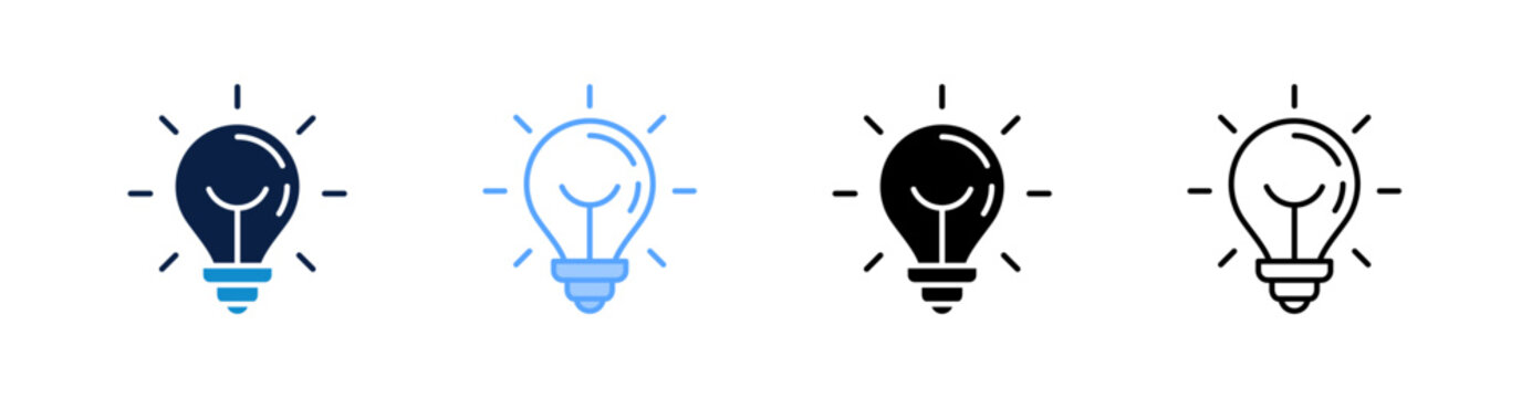 Lamp Multiple Style Icon Set Collection 