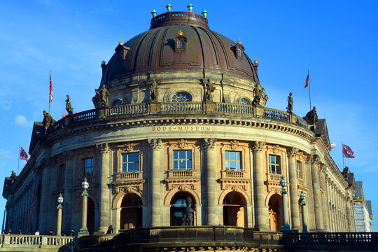 BERLIN GERMANY.  Bode Museum. It was designed by architect Ernst von Ihne d in 1904. Originally called the Kaiser-Friedrich-Museum after Emperor Frederick III