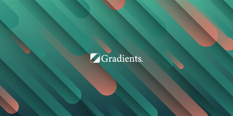 Dynamic motion background with gradient lines. Geometric minimalism.