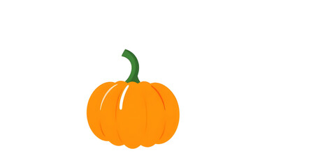 Obraz premium pumpkin, vegetable, gourd, squash, cartoon, illustration, icon, isolated, orange, autumn, fall, harvest, halloween, spooky, cute, funny, character, mascot, smiling, playful, food, farm, agriculture, s
