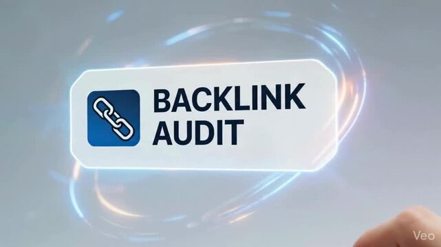 Backlink Audit Tool &ndash; SEO Website Analysis Concept | Digital Backlink Audit: Glowing SEO Optimization Graphic | SEO Backlinks Check &ndash; Futuristic Audit Technology Visual