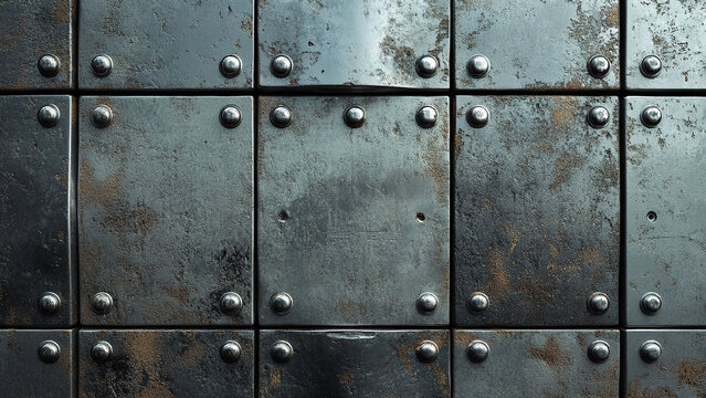 metal iron wall texture background with circle pattern