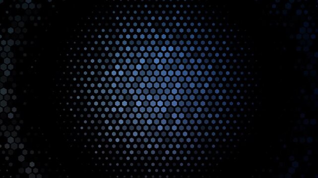 Digital hexagon grid abstract technology background blue geometric pattern futuristic loop suitable for presentations, tech events, virtual backgrounds, and modern corporate videos.