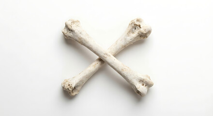 Fototapeta premium Crossed Bones Symbol: Danger, Pirate, Medical, Halloween, Anatomy